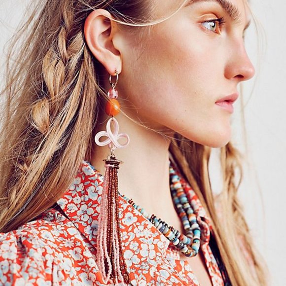 COPY - NWT Free People Small Debbie Floral Jean Shirt Dress Maxi Duster empire … - Picture 3 of 8